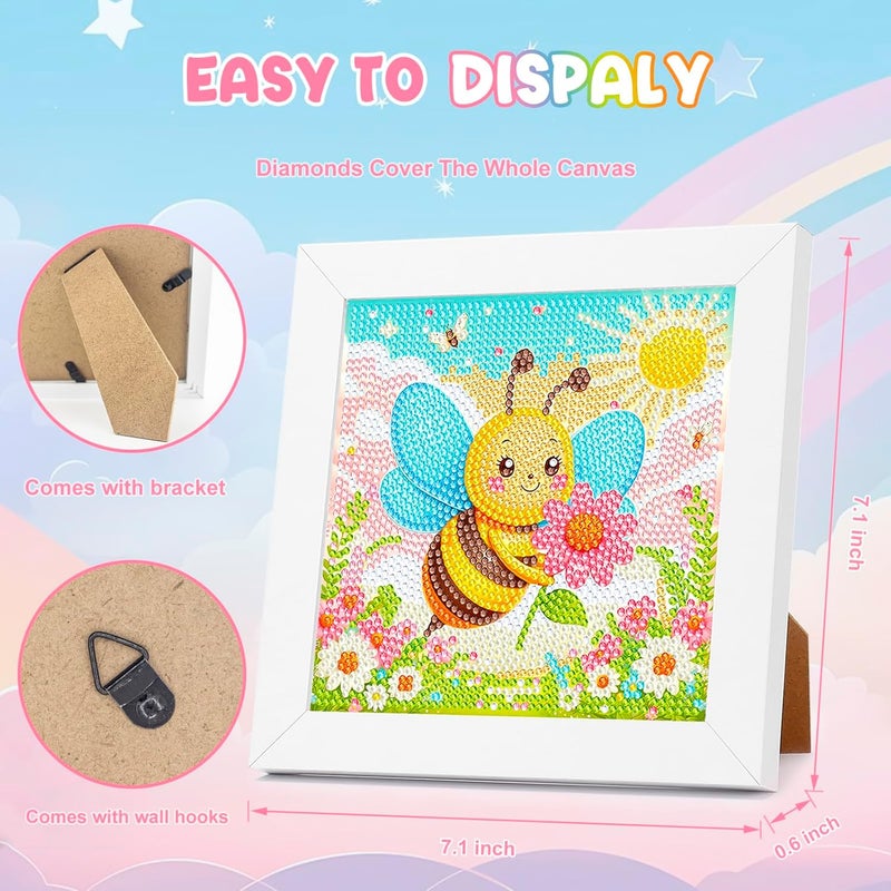 Nardoll Diamond Art Kits with Wooden Frame - Arts and Crafts - Dimond Art Painting by Numbers - GEM Art for Beginners Adult Home Wall Decor - Image 3